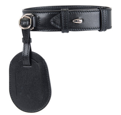 Gucci Identification Travel Tag, &pound;90, Accessories, Black, Leather, Front view
